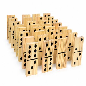 Dominós Gigantes de Madera, 28 Piezas, Doble Seis, 15 cm, con Caja de Color, para Juego Familiar de Mesa, Personalizados, OEM, Venta al Por Mayor - Product Image 1