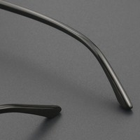 Kacamata Bisnis Unisex Dewasa H2342 Bingkai Penuh Persegi Solid Titanium Murni Lensa Tanduk Kerbau Air Tahan Lama Pengiriman Cepat Pabrik