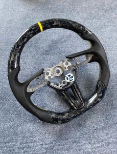 Volante Deportivo de Cuero y Fibra de Carbono con Luces LED e Indicador de RPM para <span class=keywords><strong>Mazda</strong></span> <span class=keywords><strong>Speed</strong></span> 3, <span class=keywords><strong>Speed</strong></span> 6, MX5, <span class=keywords><strong>MX</strong></span>-<span class=keywords><strong>5</strong></span> Miata - Product Image 2