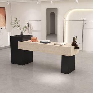 El centro <span class=keywords><strong>de</strong></span> la tienda cuenta con una exhibición fluida, simple y moderna <span class=keywords><strong>de</strong></span> vitrinas con estampado <span class=keywords><strong>de</strong></span> piedra - Product Image 1