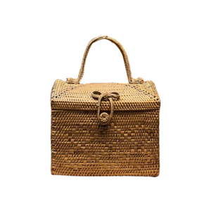 Bolsa de caja de ratán Lombok tejida a mano Indonesia tradicional de alta calidad, artesanía de mimbre con acabado Natural, artesanía tradicional Indonesia - Product Image 4