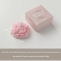 Lilin Aromaterapi Bentuk Bunga Peony Kreatif Grosir untuk Liburan, Thanksgiving, Paskah, dan Hari Ibu