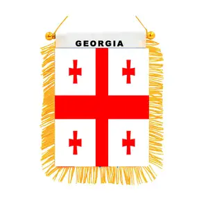 Il paese della Georgia bandiera bandiera nigeriana Logo personalizzato decorazione squadra bandiera Pennant Mini bandiera finestra auto