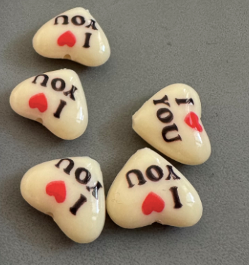 i love you (in beige) 300pcs/bag
