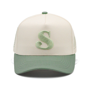 Mùa hè ngoài trời cap tinh khiết bông retro cổ điển thêu tùy chỉnh 5 Bảng điều chỉnh Mũ bóng chày - Product Image 4