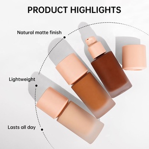 Fabricant de fond de teint liquide teinté à haute couvrance, <span class=keywords><strong>non</strong></span> oxydant, avec logo personnalisé, base de maquillage crémeuse, couvrance totale - Product Image 2
