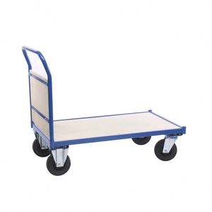 Almacén <span class=keywords><strong>4</strong></span> <span class=keywords><strong>Ruedas</strong></span> Plataforma de madera contrachapada Dolly Heavy Duty Manual Hand Truck Trolley - Product Image 2