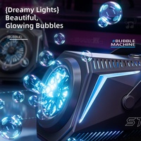 Machine à bulles électrique pour enfants, entièrement automatique, rechargeable, télécommandée, avec lumières et scène, grande capacité