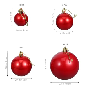 Xmas Decor Christmas Balls Large Plastic Christmas Silver/Gold/Red Ball Christmas <b>Tree</b> <b>Ornaments</b> - Product Image 2