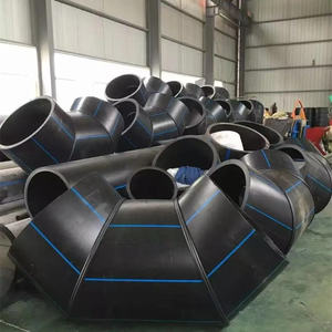 Tubos de agua de riego <span class=keywords><strong>HDPE</strong></span> de fusión de calor de codo de 10mm y 90 grados para suministro de agua 110mm Pn 16 Sdr 17 lista de precios de accesorios de <span class=keywords><strong>tuberías</strong></span> <span class=keywords><strong>HDPE</strong></span> - Product Image 6