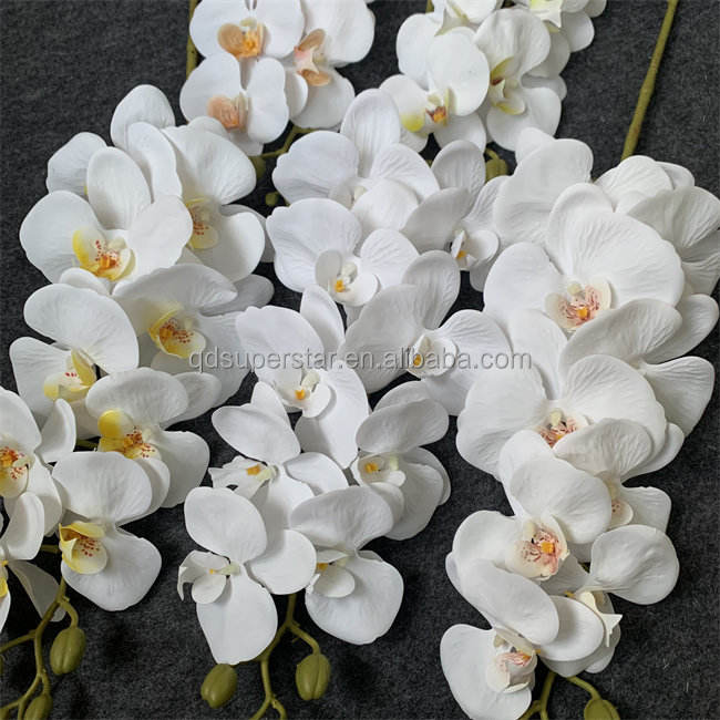 Gradution Banner Sample L-691 Hot Sale Latex Real Touch Orchid Phalaenopsis Moth Orchid 9 Heads ...