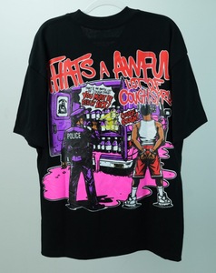 T-shirts graphiques Cough Syrup en coton de haute qualité, col rond, manches courtes, respirants, décontractés, coupe ample, streetwear pour hommes - Product Image 4