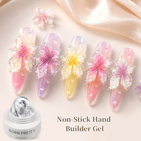 BORN PRETTY 15ml Gel de construction floral non collant sans TPO ni HEMA, vente en gros d'usine, gel dur de moulage pour extension d'ongles et nail art