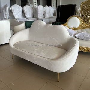 Sofá Nube de Lujo para Decoración del Hogar, Silla para Novios, Sofá de Boda de Terciopelo Blanco - Product Image 3