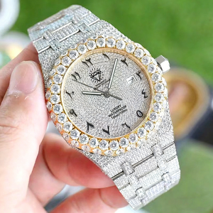 Sıcak satış tam buzlu Out D renk Moissanite saatler erkekler Pass elmas <span class=keywords><strong>Tester</strong></span> 40mm Dial safir kılıf lüks su geçirmez tasarım - Product Image 1