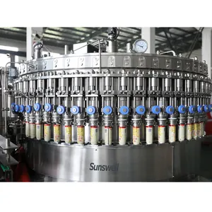 5000 bottles per hour rotary type beer can filling machine manufacturer