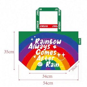 Sac fourre-tout personnalisé pour boutique, grande capacité, design imperméable, sac de shopping en PP tissé laminé avec poignée - Product Image 2