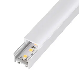 Custom H shape Led Aluminium Profile Box Bar 15x15.5mm For Led Alu Profil Light For Cabinet or Shelf