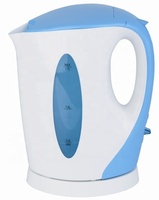 Bouilloire électrique 2200W 220V 1,7L en plastique coloré, design sans fil, base rotative à 360 degrés