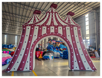 Arche gonflable de cirque de carnaval, entrée d'événement, arche gonflable pour festival, fête, publicité, arche gonflable extérieure