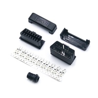 J1962 16-Pin Mini-Typ Kleiner 12/24V OBD-Steckverbinder Stecker auf Buchse OBD2-Adapter OEM Montiert für OBD-Diagnosekonverter