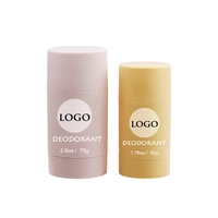 Contenant de déodorant en PE personnalisé de 1 oz, 30 g, 50 g, 75 g, blanc, 30 ml, emballage cosmétique pour lotion à visser