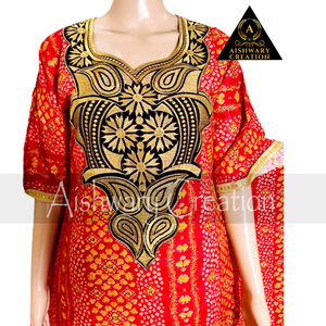 Nouvellement conçu à la main rayonne caftan robe pour adultes grande taille courte ethnique vêtements d'extérieur traditionnel musulman respirant - Product Image 2