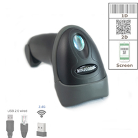 Escáner de Códigos de Barras Inalámbrico MJ3650 2.4G de Alta Velocidad, Lector de Códigos de Barras Inalámbrico para Supermercado con Pantalla