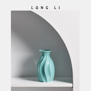 Pot de fleurs en céramique contemporain pour plantes succulentes d'intérieur, finition émaillée, trou de drainage, écologique, durable, vente en gros - Product Image 2