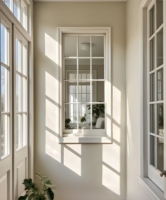 Fenêtre fixe moderne de luxe à grille française, insonorisée, coupe-vent, en aluminium et acier inoxydable, pour extérieur résidentiel et cuisine