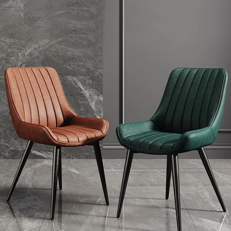Leather Brown Dining Chair Home Furniture