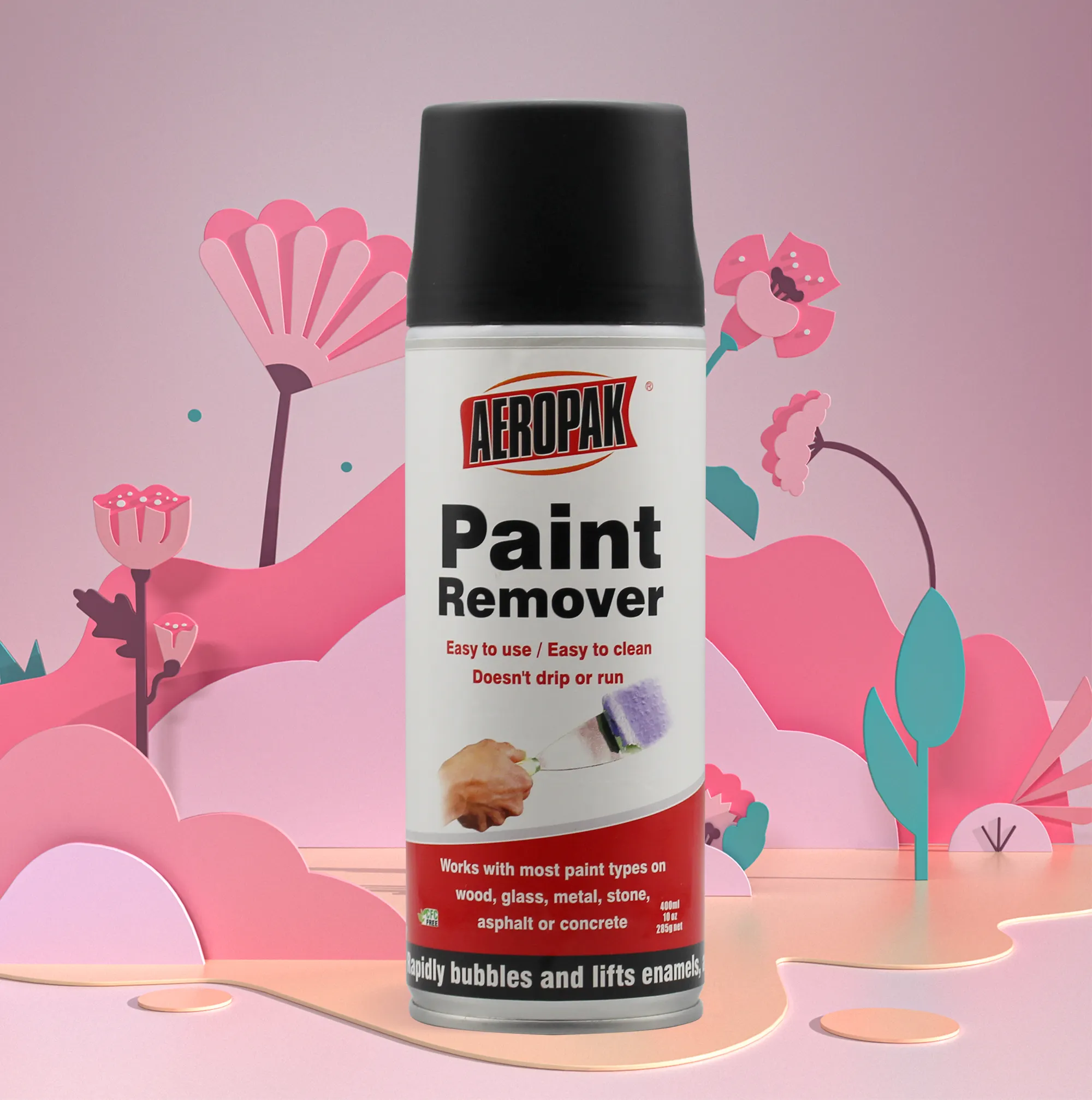 Aeropak 400ml Aerosol Painting Removal Paint Stripper Remover Spray