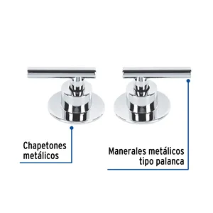Master con 24 unità Set di 2 maniglie doccia, leva, cromato, Tubig - Product Image 2