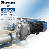 Pompe centrifuge en acier inoxydable Shynpo SZ DN32 à DN100 à bride pour le surpressionnement de l'eau dans les conduites