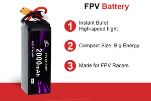 Cellpower OEM/ODM bán buôn Chất lượng cao 2200mAh-10000mAh RC FPV UAV <span class=keywords><strong>Lithium</strong></span> 3S 4S 3.7V 11.1V 14.8V 7.4V Lipo bay không người lái Pin - Product Image 4