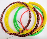 100 50 FT 15M à travers le Conduit Polyester 6 4 mm ruban de poisson câble électrique ressort électrique fil enfileur extracteur