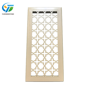 Hiện đại hình chữ nhật chạm khắc hợp kim nhôm tường thông gió ổ cắm có thể tháo rời nhựa khuếch tán không khí đăng ký lưới - Product Image 1