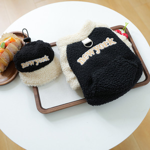 Sudadera de Forro Polar con Diseño de Cachorros y Gatitos para Otoño/Invierno 2025, Estilo Casual, Nueva York - Negra - Product Image 4