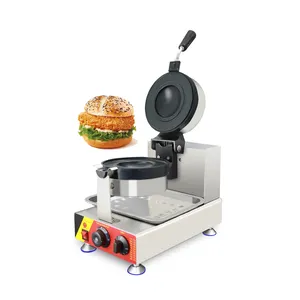 Factory Supply Rotary UFO Burger Press Waffle Maker Machine Commercial Electric Crepe Maker For Sale