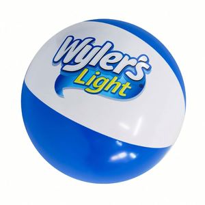 Pelota de Playa de PVC Transparente Azul, Inflable, Ecológica, Promocional, de Alta Calidad, con Logotipo Personalizado, Sin Pedido Mínimo - Product Image 1