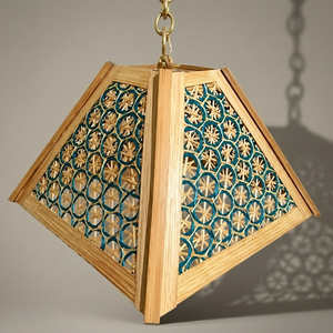Leading Supplier Highest Selling Modern Bamboo Rectangle Pendant Lamp Energy Saving Bulb Hanging Restaurant <b>Lighting</b> Antique - Product Image 1