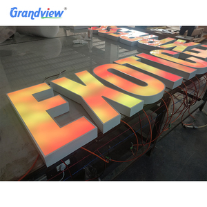Đầy đủ màu sắc RGB <span class=keywords><strong>LED</strong></span> chiếu sáng dấu hiệu 3D bên và ánh sáng phía trước dấu hiệu quảng cáo cho công ty bên ngoài kênh thư hoạt hình - Product Image 4