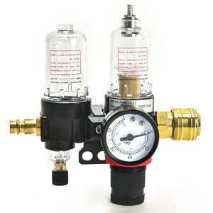 Filtre régulateur de pression AFC2000 avec manomètre, connecteur de style allemand, capacité d'air 0-10 kg, purge manuelle, pièces pneumatiques - Product Image 2
