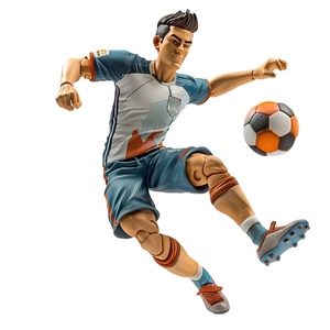 Supporto per autorizzazione a somiglianza del giocatore per ordine all'ingrosso Mini stelle del calcio in plastica Action Figure di calcio Mini Oem - Product Image 1