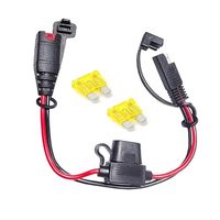 Cable de Extensión SAE para NOCO GC004, 30 cm, 16 AWG, Cable X-Connect con Enchufe Impermeable con Fusible de 20 A