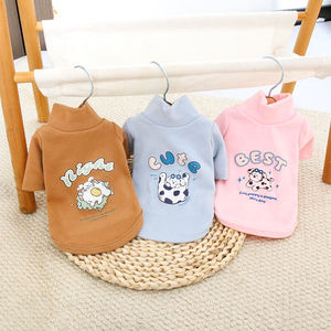 เสื้อกันหนาวคอสูงสำหรับสัตว์เลี้ยง ลายการ์ตูนน่ารัก เหมาะสำหรับสุนัขและแมว สวมใส่ในฤดูใบไม้ร่วงและฤดูหนาว - Product Image 4