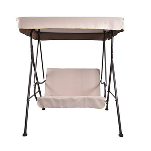 Hamaca Doble Moderna <span class=keywords><strong>de</strong></span> Hierro para Exteriores con Toldo, para Patio, Villa y Jardín, Muebles <span class=keywords><strong>de</strong></span> Exterior - Product Image 2