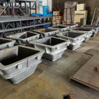 Moules pour lingots de cuivre brut, de plomb et d'aluminium de 500 kg, 1 T, 1,5 T, 2 T de l'usine Lufeng pour le recyclage des métaux ferreux