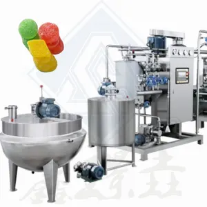 Center filled gummy candy making machine small production hard candies machine