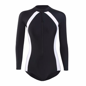 HR- 80854 traje de buceo triángulo de mujer de una pieza cálido traje de snorkel surfista traje de baño lanza traje de neopreno con cremallera - Product Image 1